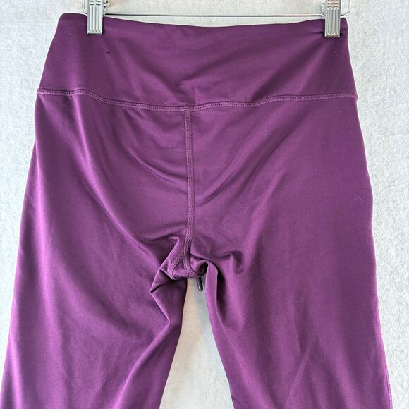 Reebok Plum Purple Leggings Pockets Women's Small Drawstring Active Workout Gym - Picture 7 of 8